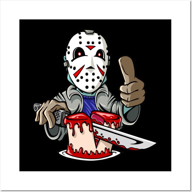 Jason Cake Wall Art by Dragonheart Studio